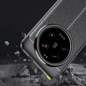Xiaomi Mi 14 Ultra Kılıf Deri Tarzı Niss Silikon Case Kapak - 3