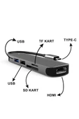 Torima 3 Port 3.0 Usb 2 Sd Card Hub YD-38 - 3
