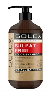 SOLEX SULFAT FREE COLOR RED ŞAMPUAN TUZSUZ 1000ML-TÜM SAÇLAR - 1