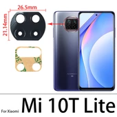 Tkgz Xiaomi Mİ 10T LİTE Arka Kamera Camı Lens Yapışkanlı - 1