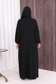 Şallı Namaz Elbisesi 3857 Siyah thumbnail 3