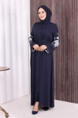 Çift Taraflı Çift Renk Ferace 7897 Lacivert thumbnail 2