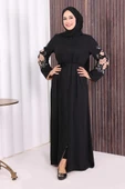 Çift Taraflı Çift Renk Ferace 7897 Siyah thumbnail 1