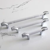 Duru 224 mm Metal Kulp Mutfak Mobilya Dolabı Çekmece Dolap Kulpları Kapak Kulbu Kulpu Krom Renk thumbnail 6