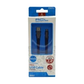 ACL ACK-42 100 CM 2.4A METAL BAŞLIK  MICRO USB ŞARJ KABLOSU LACİVERT - 1
