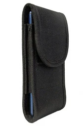 Kanvas Kumaş Cırtlı Kapaklı Kemere Takılan Telefon Kılıfı thumbnail 3