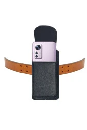 Kemere Takılan Telefon Kılıfı Dik Bel Kemer Kılıfı Kapaklı Mıknatıslı 17.2 X 8.3 Cm - 1
