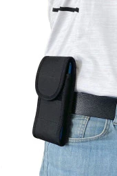 Oneplus 7 Kanvas Kumaş Cırt Kapaklı Kemere Takılan Telefon Kılıfı thumbnail 1