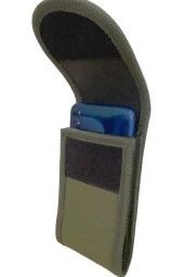 Kanvas Kumaş Cırt Kapaklı Kemere Takılan Telefon Kılıfı - 3
