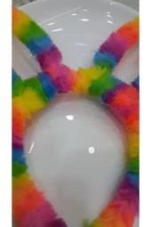 Rainbow Tavşan Kulak Taç - 1