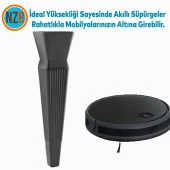 Mobilya Oturma Grubu Kanepe Sehpa TV Ünitesi Koltuk Ayağı Baza Ayakları Mat Siyah 26 cm thumbnail 3