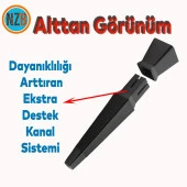 Mobilya Oturma Grubu Kanepe Sehpa TV Ünitesi Koltuk Ayağı Baza Ayakları Mat Siyah 26 cm thumbnail 4