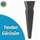 Mobilya Oturma Grubu Kanepe Sehpa TV Ünitesi Koltuk Ayağı Baza Ayakları Mat Siyah 26 cm thumbnail 5