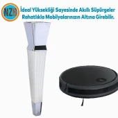 Mobilya Oturma Grubu Kanepe Sehpa TV Ünitesi Koltuk Ayağı Baza Ayakları Beyaz Krom 26 cm thumbnail 5