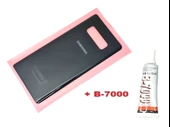 Tkgz Samsung Galaxy NOTE 8 Arka Pil Batarya Kapağı (CAM+B-7000) SİYAH - 1