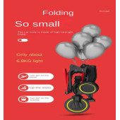 Maxi Taxi Trike Plus F3 Ebeveyn Kontrollü Katlanabilir Bisiklet Kırmızı - 6