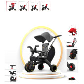 Maxi Taxi Trike Plus F3 Ebeveyn Kontrollü Katlanabilir Bisiklet Gri - 1