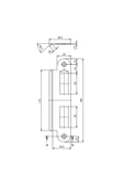 Sessiz Plastik Dilli Oda Kilit 50 Mm - 3