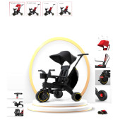 Maxi Taxi Trike Plus F3 Ebeveyn Kontrollü Katlanabilir Bisiklet Siyah - 1