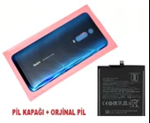 Tkgz Xiaomi Mi 9T Pro Arka Pil Batarya Kapağı + PİL (CAM) MAVİ - 1