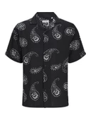 JACK JONES Erkek Kısa Kollu Desenli Gömlek 12248448 - 1