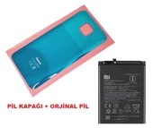 Xiaomi Redmi NOTE 9 PRO Arka Kapak Batarya Kapağı + PİL (CAM) YEŞİL - 1