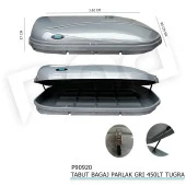 Tabut Bagaj Parlak Gri 450LT Tuğra - 1