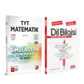 3D TYT Matematik Deneme ve AKM Dil Bilgisi Soru Bankası Seti 2 Kitap - 1