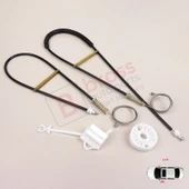 Iveco Stralis MK1 EuroCargo EuroTech EuroTrakker Truck 504040989 İçin Sol Kapı Cam Kriko Tamir Seti thumbnail 2