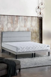 Niron Slim Pocket Yatak Seti - 150x200 Çift Kişilik Paket Yaylı Yatak, Metal Baza ve Başlık Takımı - 1