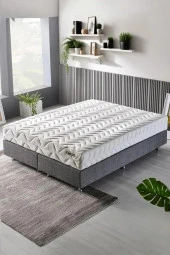 Niron Slim Pocket Yatak Seti - 200x200 Çift Kişilik Paket Yaylı Yatak, Metal Baza ve Başlık Takımı - 3