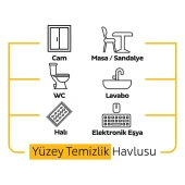 Sleepy Easy Clean Arap Sabunu Katkılı Yüzey Temizlik Havlusu 2x100 (200 Yaprak) - 4