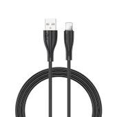 Joyroom S-M405 2.4A Lightning Şarj ve Data Kablosu PVC 2M Siyah thumbnail 1