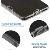 iPhone 13 Pro Kamera Korumalı Şeffaf Tıpalı Silikon Kılıf - 5