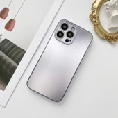 İphone 13 Metalic Renk Kamera Korumalı Silikon Kılıf - 1