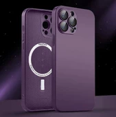 İphone 13 Pro Max Uyumlu Magsafe Ag Glass Buzlu Cep Telefopnu Kılıfı thumbnail 3