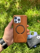 İphone 14 Pro Max Magsafe Leather Stantlı Telefon Kılıfı thumbnail 4