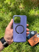 İphone 14 Magsafe Leather Stantlı Telefon Kılıfı - 1