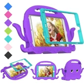 İpad Pro 11 10.9 Ahtapot Tutmalı Yumuşak Standlı Silikon Çocuk Tablet Kılıfı - 5