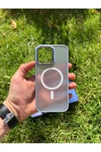 İphone 15 Pro MagSafe Uyumlu Mat Krom Telefon Kılıfı thumbnail 5