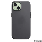 iPhone 15 için MagSafe özellikli Mikro Dokuma Kılıf thumbnail 3