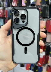 İphone 15 Plus T-Max MagSafe Uyumlu Siyah Silikon Kılıf thumbnail 2