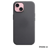 iPhone 15 için MagSafe özellikli Mikro Dokuma Kılıf thumbnail 2