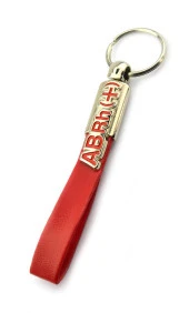 Kan Grubu Özel Yakut Seri Anahtarlık - AB Rh+ - 1