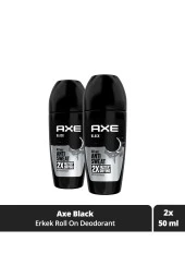 Axe   Erkek Roll On Deodorant Black 48 Saat Etkileyici Koku 50 ml x2 - 1