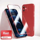 İphone 360 Tam Kapatan Ultra İnce Telefon Kılıfı + Ekran Koruması thumbnail 1