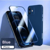 İphone 360 Tam Kapatan Ultra İnce Telefon Kılıfı + Ekran Koruması thumbnail 4