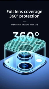 Joyroom JR-PF860 12 Pro Max Kamera Lens Koruyucu Cam thumbnail 5