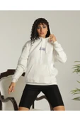 Sevgili Kombini Çift Unisex Oversize Baskılı Sweatshirt Beyaz - 3