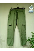 Unisex Kargo Cep Pantolon Yeşil thumbnail 1